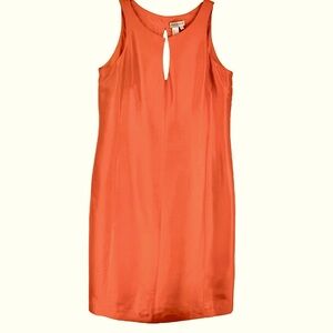 NEW Paradox 100% Raw Silk Sheath Dress Sleeveless Sz L NWT